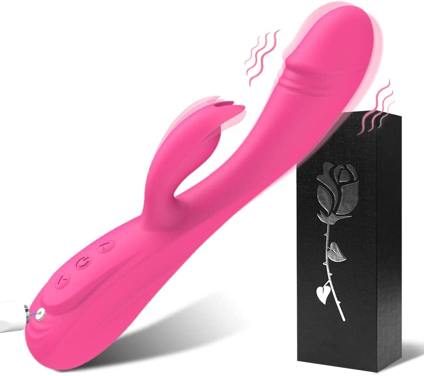 Dual-Motor Rabbit Vibrator with Separate Controls