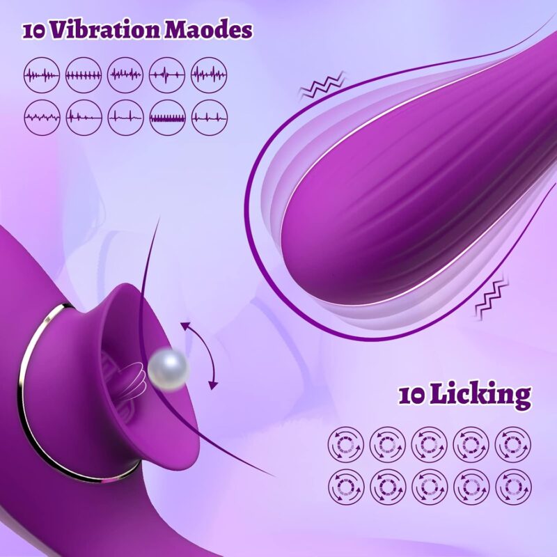Dual-Ended Licking and Vibration Massager Scale And Function