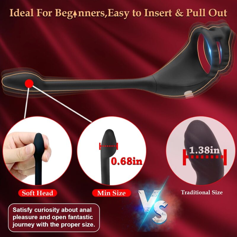 Dual-Ring Vibrator with Curved Arm Controls And Charging