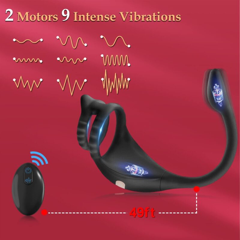 Dual-Ring Vibrator with Curved Arm Private Gifting