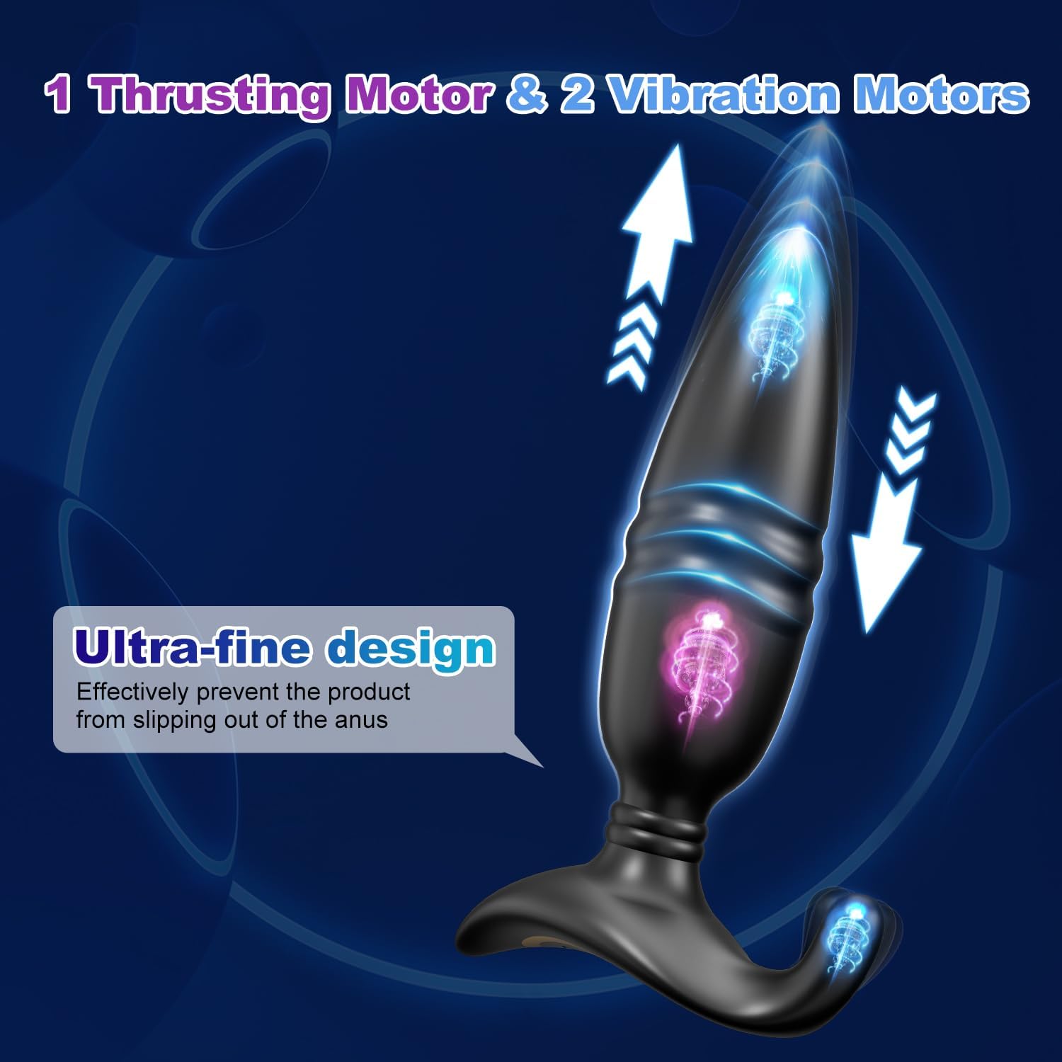 Dual-Wing Thrusting Prostate Massager with App and Remote Control — complete product view 4