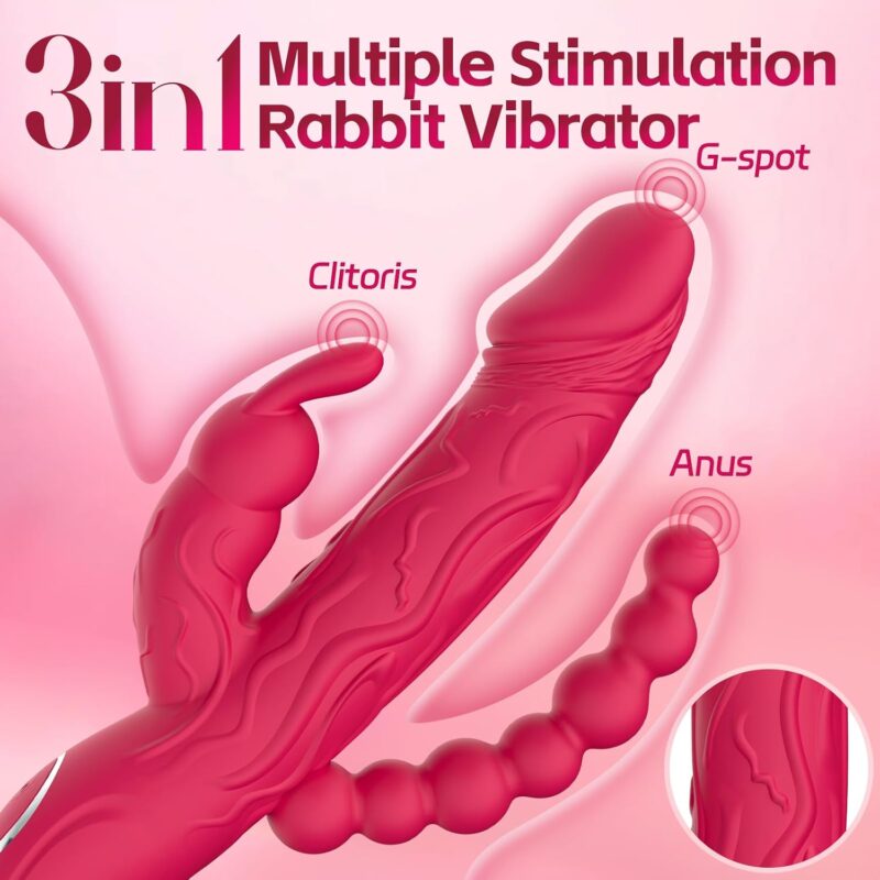 Tuaieu Three-Point Rabbit Vibrator Function Or Fit Check