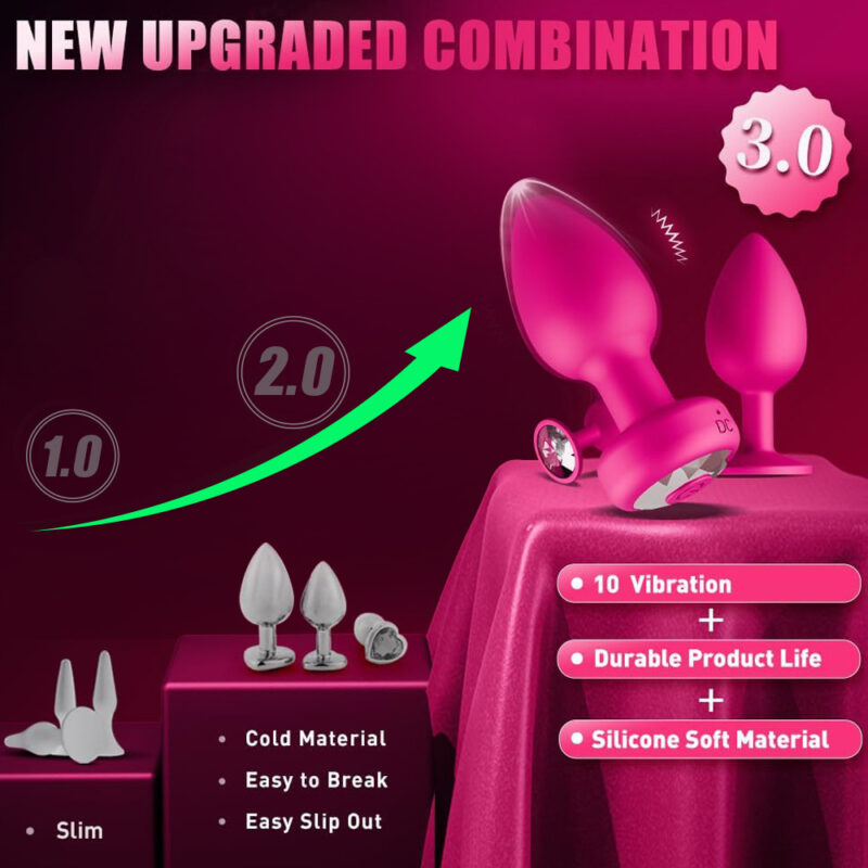 Remote-Control Vibrating Plug Trio Private Checkout