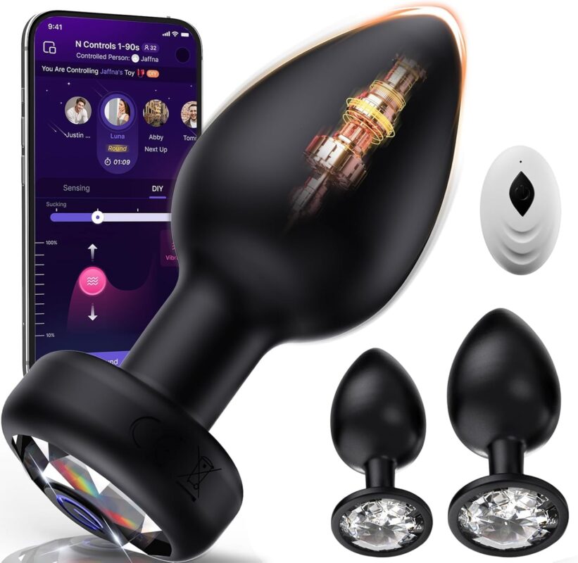 Remote-Control Vibrating Plug Trio product detail image