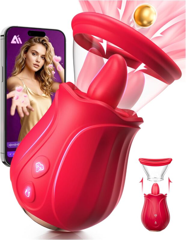 Gasevimo Rotating Rose Vibrator with Removable Cup product detail image