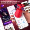 Gasevimo Rotating Rose Vibrator with Removable Cup — complete product view 5